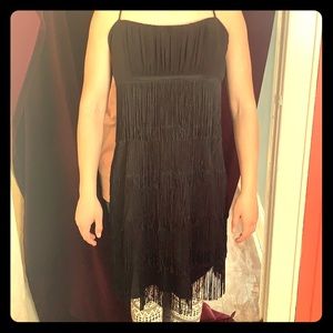 Black dress with straps